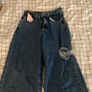 Brand new nasty Gal super wide jeans!!